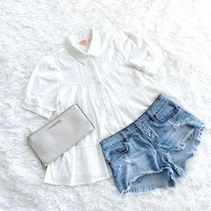 🤍NWOT! Forever 21 White Blouse